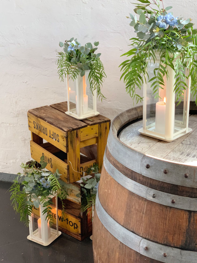 Vintage wooden crates Lukes Barrel Hire Perth