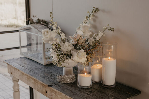 Sand Candle with Wick, Glass Vases Hire