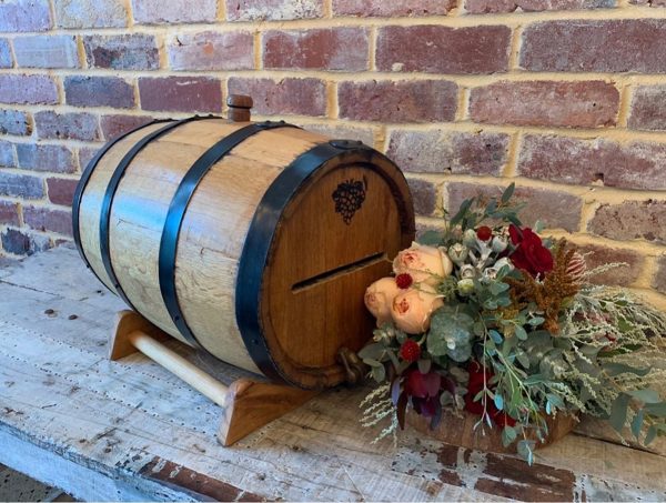 Wine Barrel Wishing Well